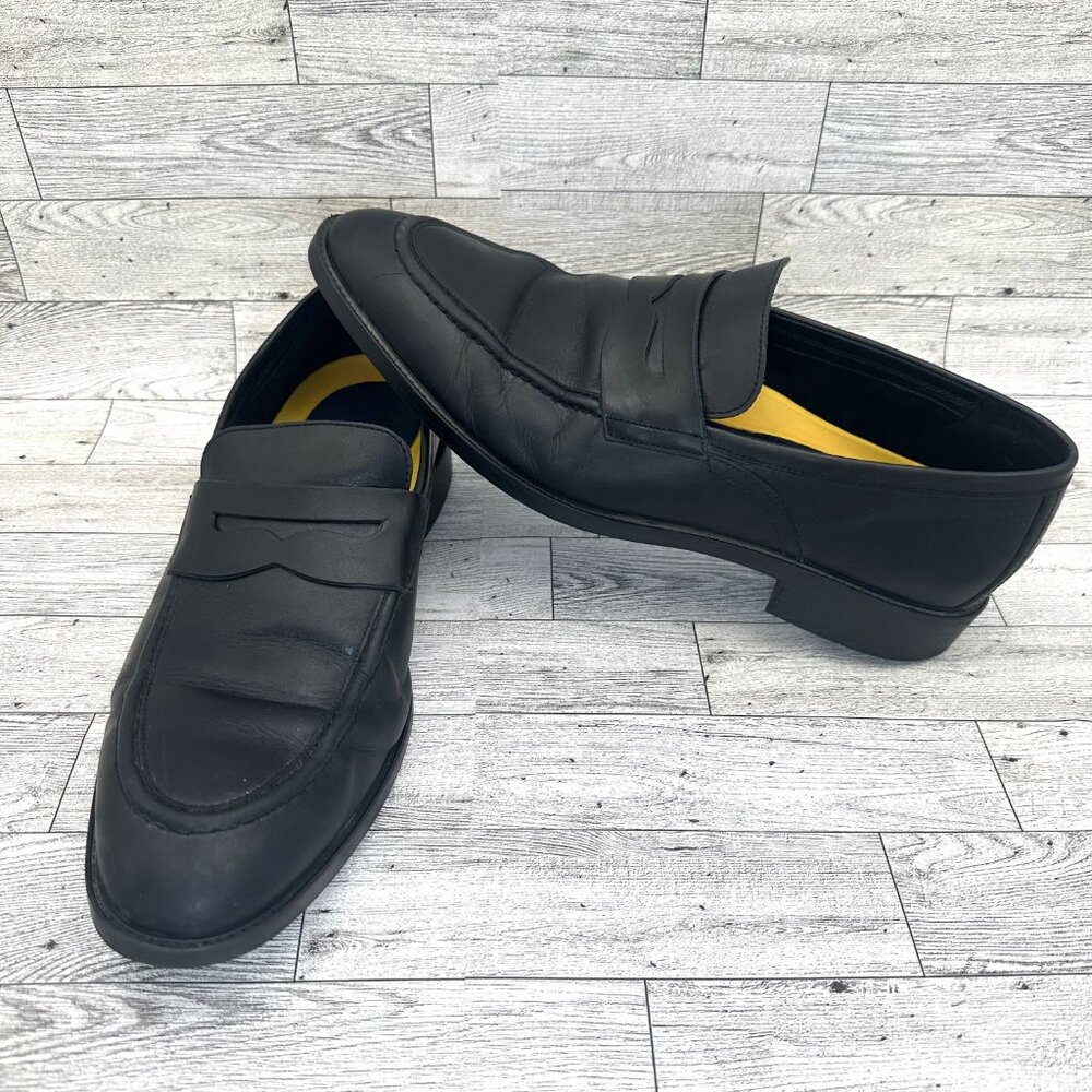 Men's Cole Haan Grand Black Leather Penny Loafer Dress Shoes C33223 Size 11.5M